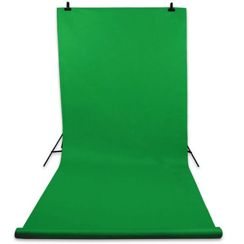 Зеленый фон виниловый для фото и видео (полипропилен) 2,75х5м