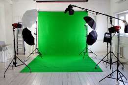 Background for Photoshop tissue green 3 * 6m