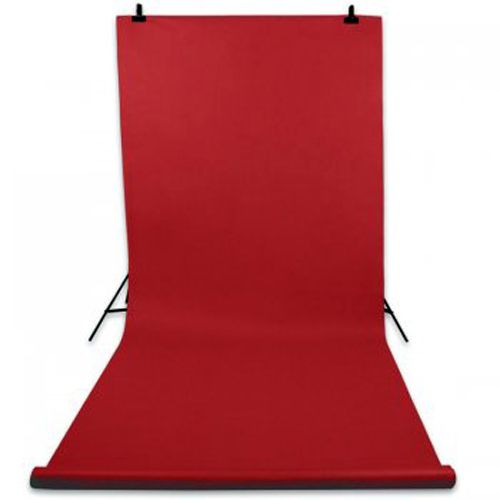 Красный фон виниловый для фото и видео (полипропилен) 2,75х5м